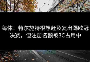 每体：特尔施特根想赶及复出踢欧冠决赛，但注册名额被3C占用中