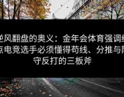 逆风翻盘的奥义：金年会体育强调给点电竞选手必须懂得苟线、分推与防守反打的三板斧