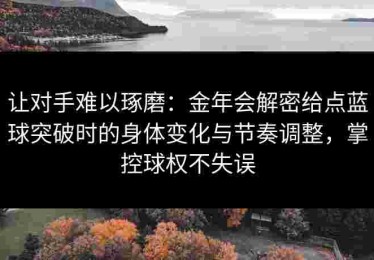 让对手难以琢磨：金年会解密给点蓝球突破时的身体变化与节奏调整，掌控球权不失误